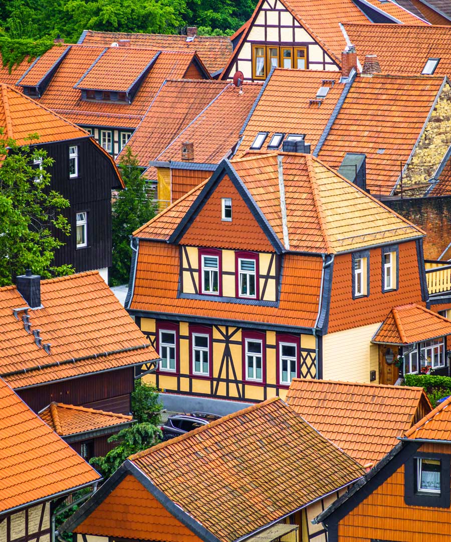 Dächer in der Altstadt von Wernigerode